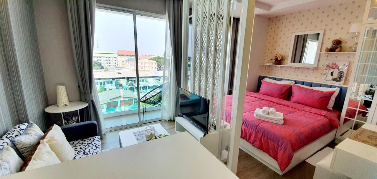 Sweet Seaview Flr6 With Toproop Pool Flr7 At The Blux Bangsaen Dış mekan fotoğraf